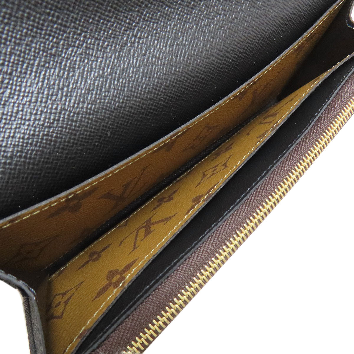 LOUIS VUITTON M82157 Portefeiulle ã» Emily Long wallet (with coin pocket) Monogram reverse Ladies [Used]