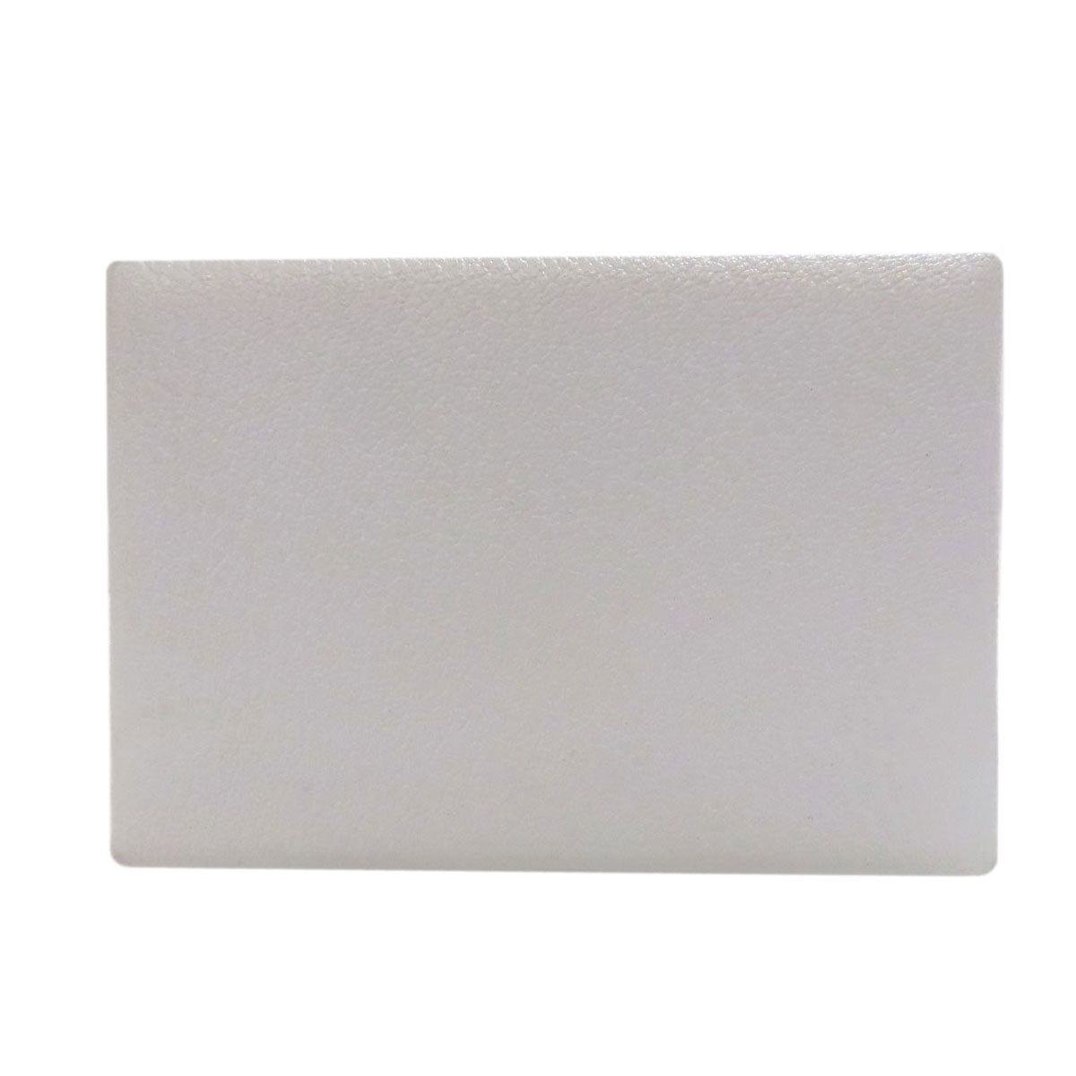 HERMES Calvi Blue Brume Silver Hardware Card Case Chevre Ladies [Used]