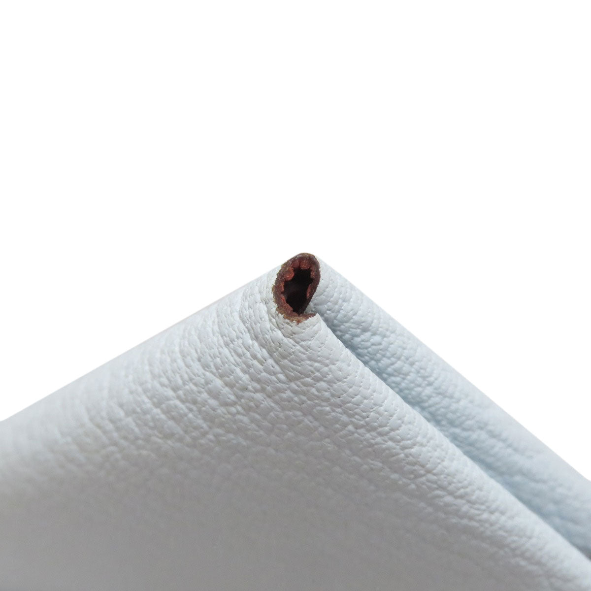 HERMES Calvi Blue Brume Silver Hardware Card Case Chevre Ladies [Used]