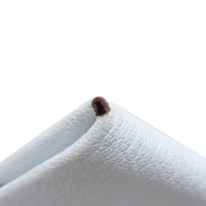 HERMES Calvi Blue Brume Silver Hardware Card Case Chevre Ladies [Used]