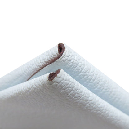 HERMES Calvi Blue Brume Silver Hardware Card Case Chevre Ladies [Used]