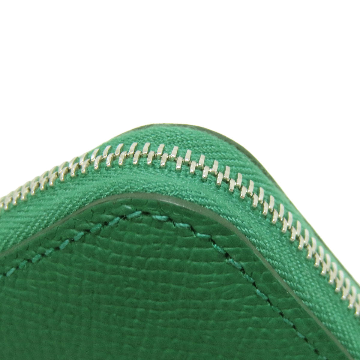 HERMES Azap Silkin Compact SilverHardware coin purse Epsom Ladies [Used]