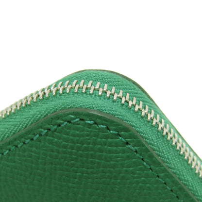 HERMES Azap Silkin Compact SilverHardware coin purse Epsom Ladies [Used]