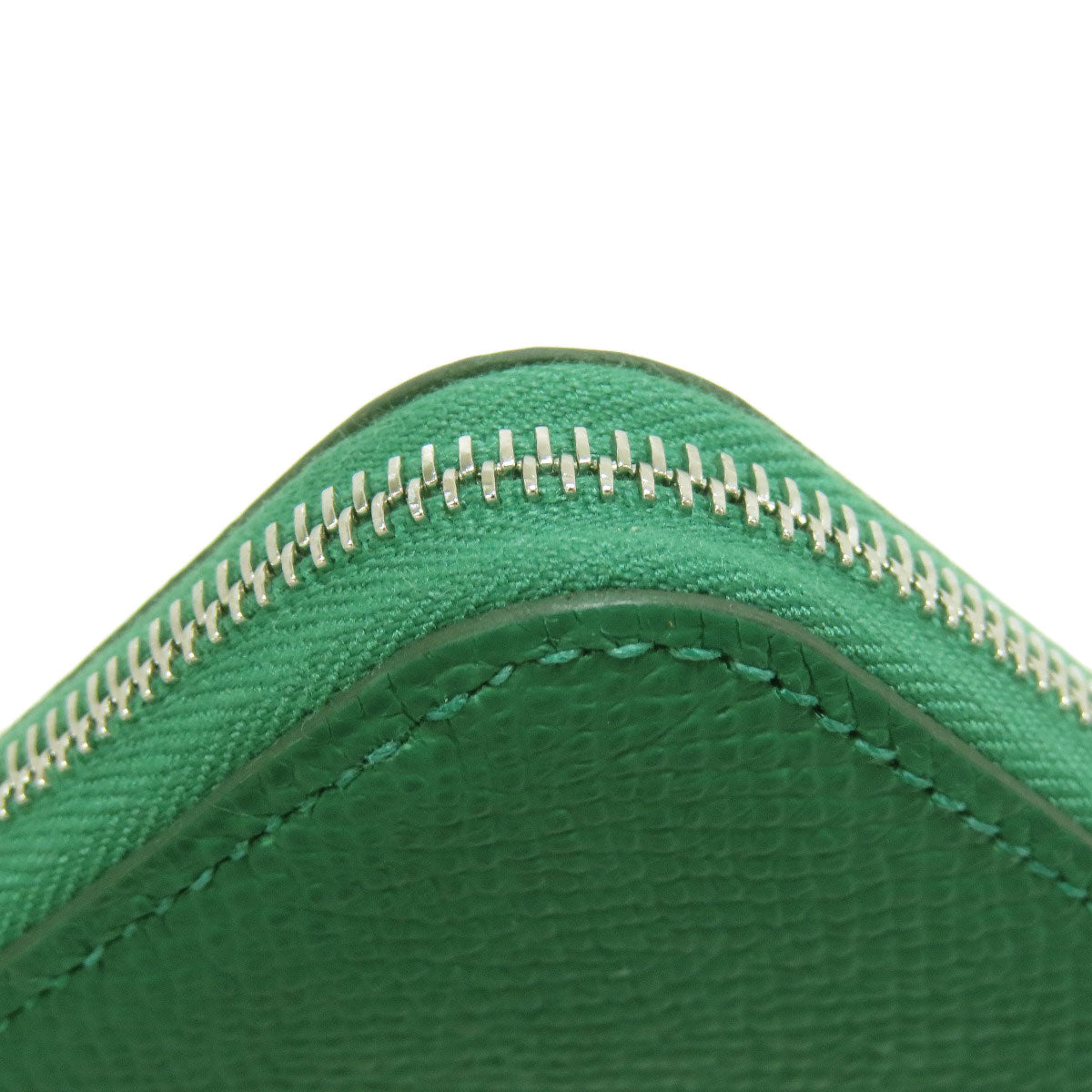 HERMES Azap Silkin Compact SilverHardware coin purse Epsom Ladies [Used]