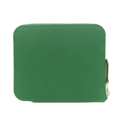 HERMES Azap Silkin Compact SilverHardware coin purse Epsom Ladies [Used]