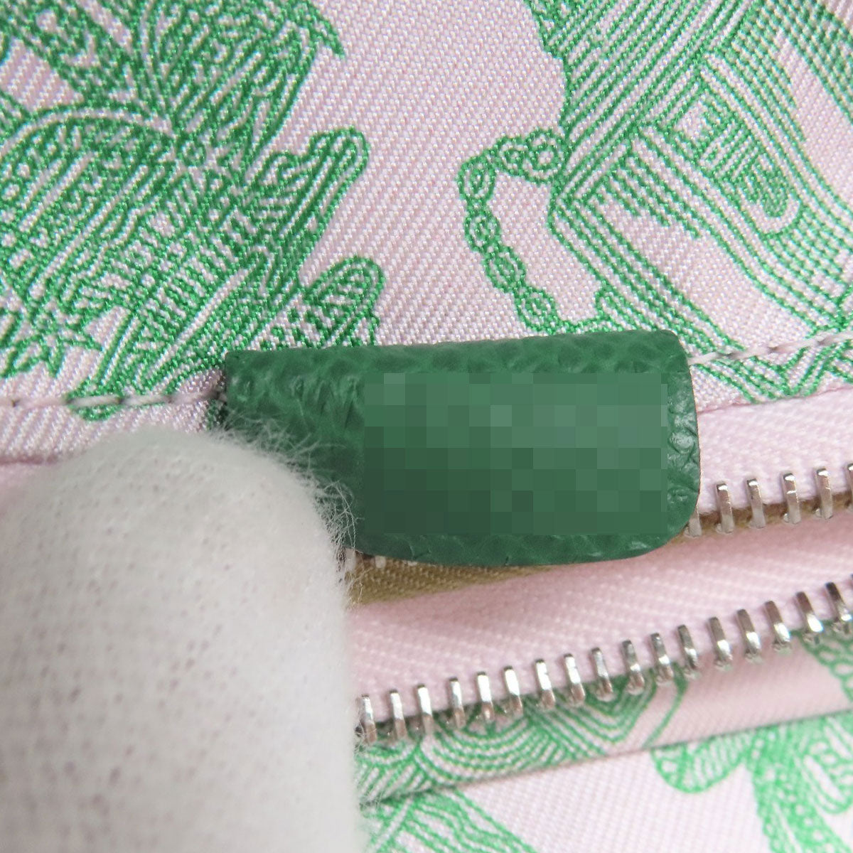 HERMES Azap Silkin Compact SilverHardware coin purse Epsom Ladies [Used]