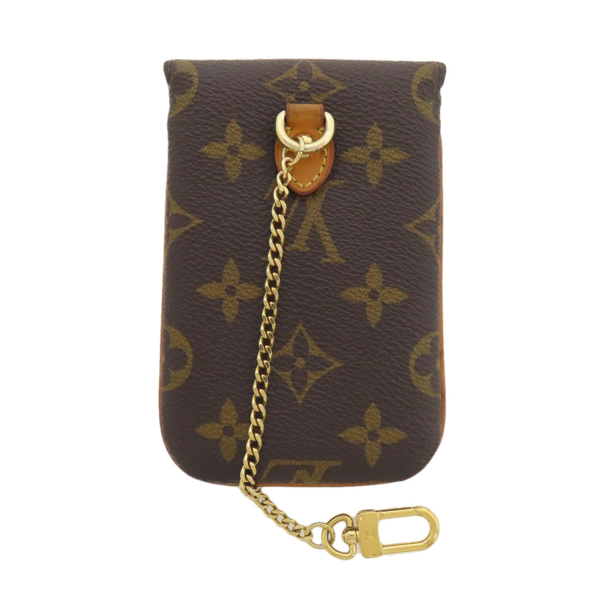 LOUIS VUITTON M66546 Etui Forenne mobile phone case Accessory pouch Monogram canvas Ladies [Used]