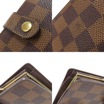 LOUIS VUITTON N61674 Portefeiulle ã» Vienova Bifold Wallet with Coin Pocket Damier canvas Ladies [Used]