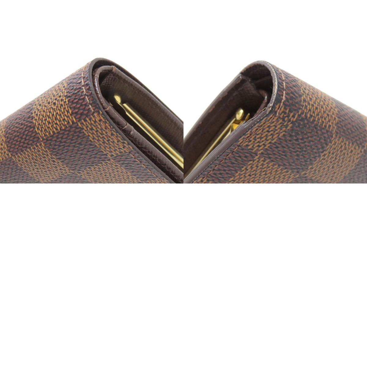 LOUIS VUITTON N61674 Portefeiulle ã» Vienova Bifold Wallet with Coin Pocket Damier canvas Ladies [Used]