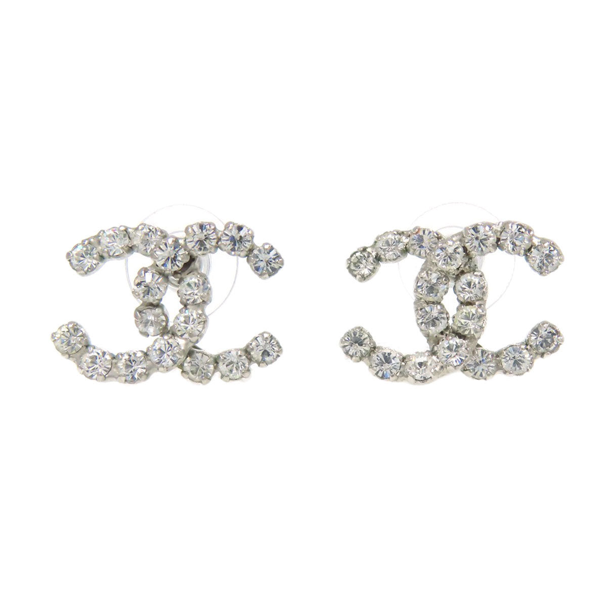 CHANEL COCO Mark rhinestone earring Metal Ladies [Used]