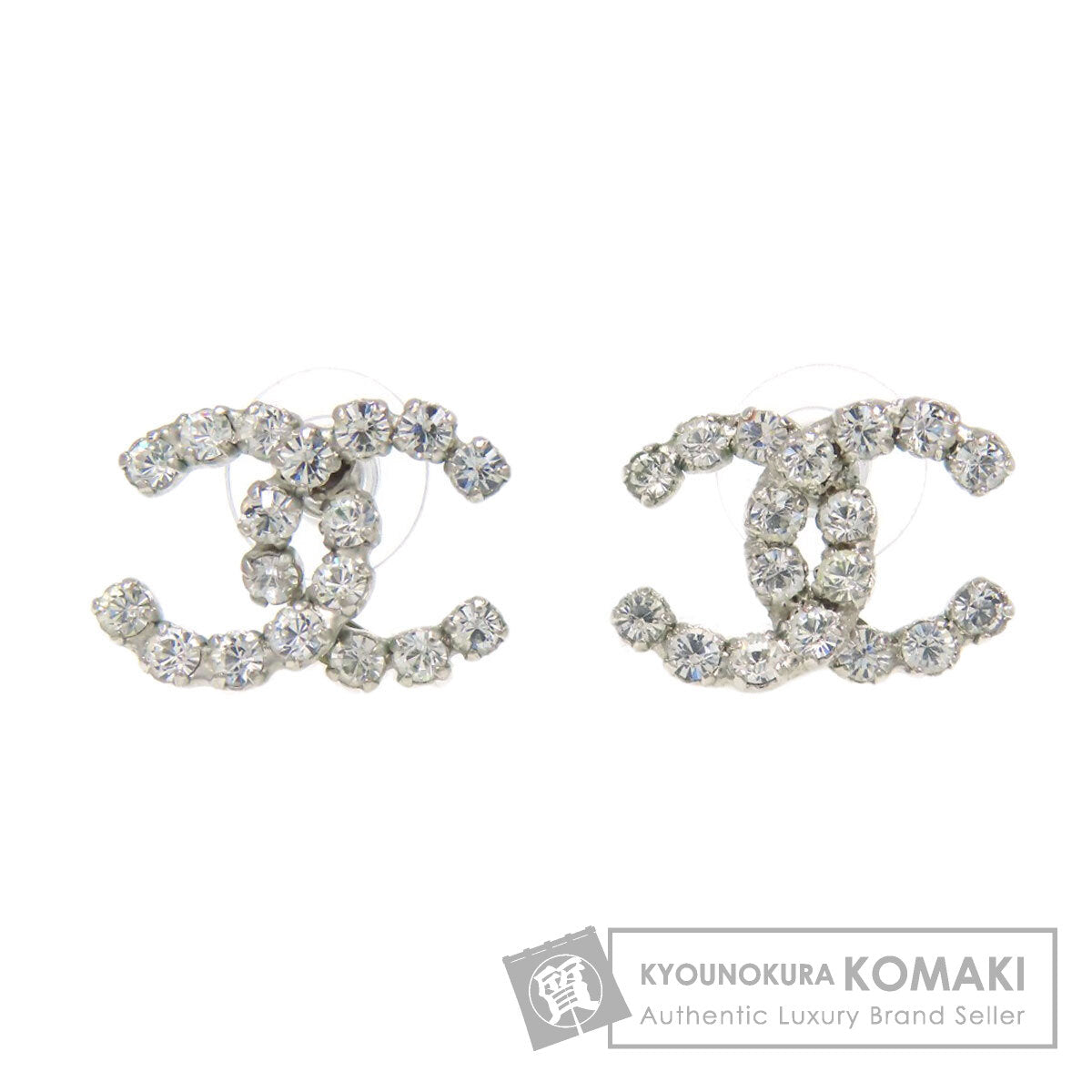 CHANEL COCO Mark rhinestone earring Metal Ladies [Used]