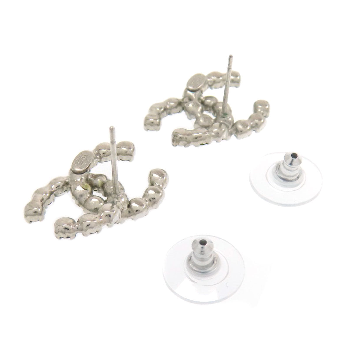 CHANEL COCO Mark rhinestone earring Metal Ladies [Used]
