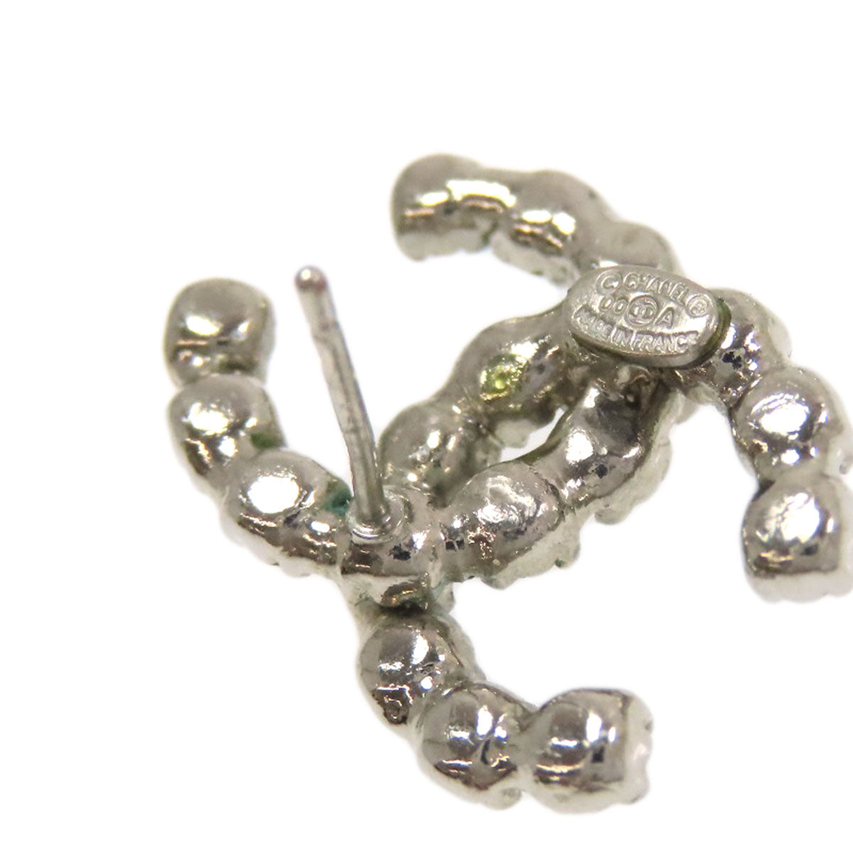 CHANEL COCO Mark rhinestone earring Metal Ladies [Used]