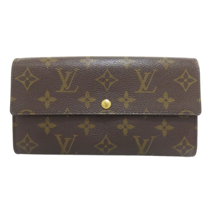 LOUIS VUITTON M61734 Portefeiulle Â· Sarah old Long wallet (with coin pocket) Monogram canvas Ladies [Used]