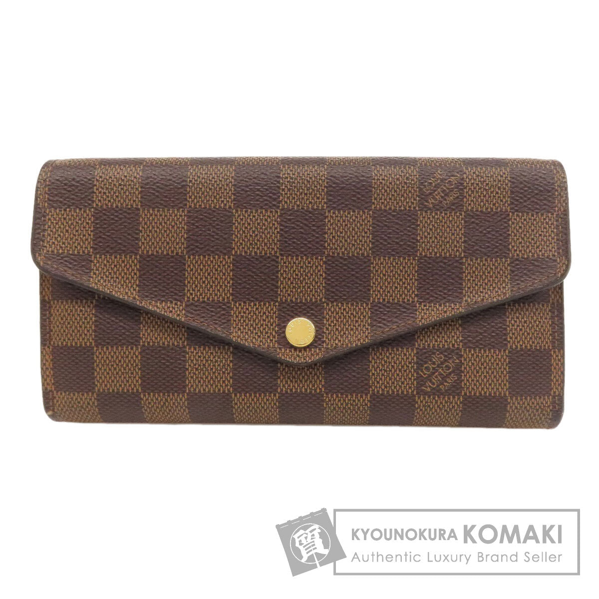 LOUIS VUITTON N63209 Portefeiulle Â· Sarah Long wallet (with coin pocket) Damier canvas Ladies [Used]