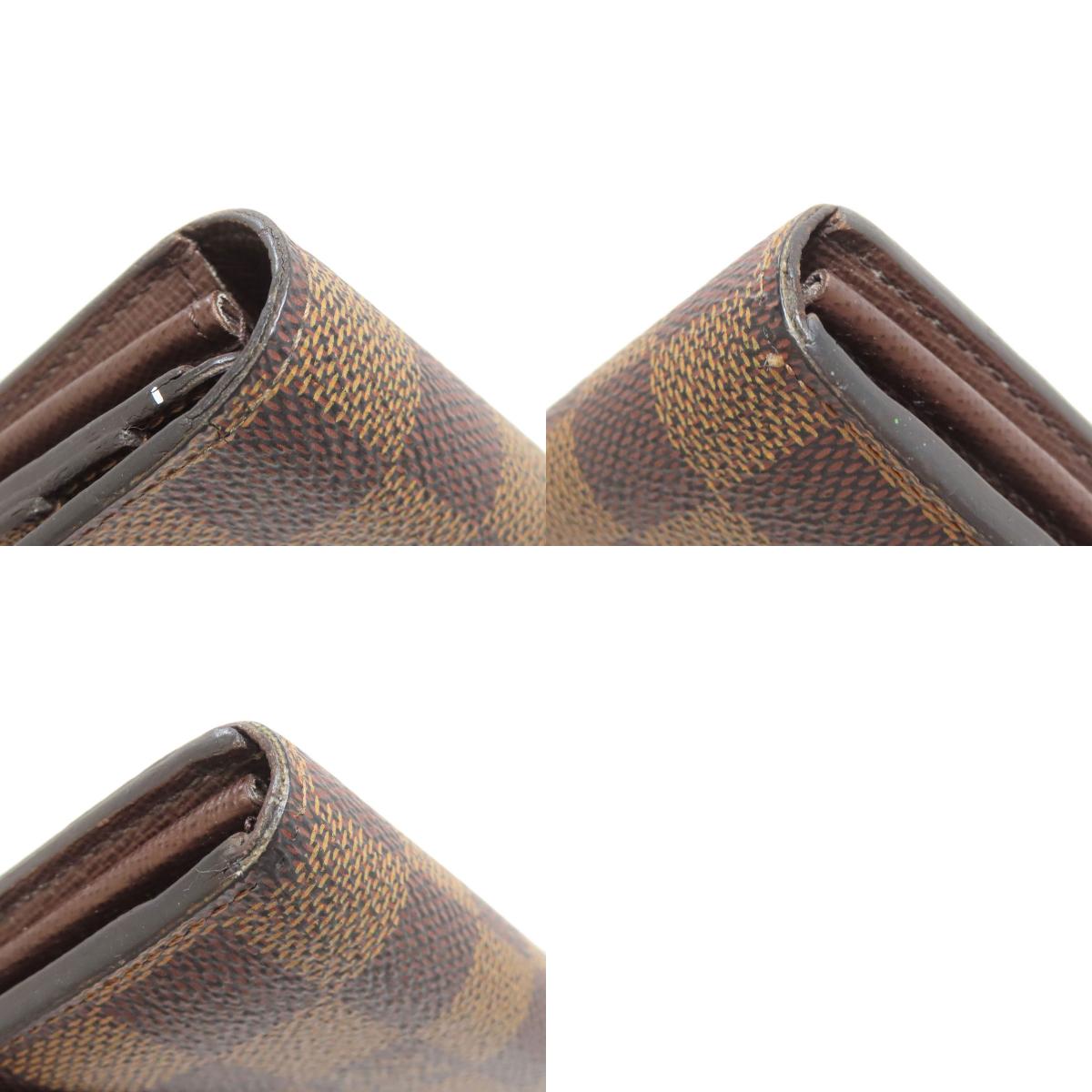 LOUIS VUITTON N63209 Portefeiulle Â· Sarah Long wallet (with coin pocket) Damier canvas Ladies [Used]