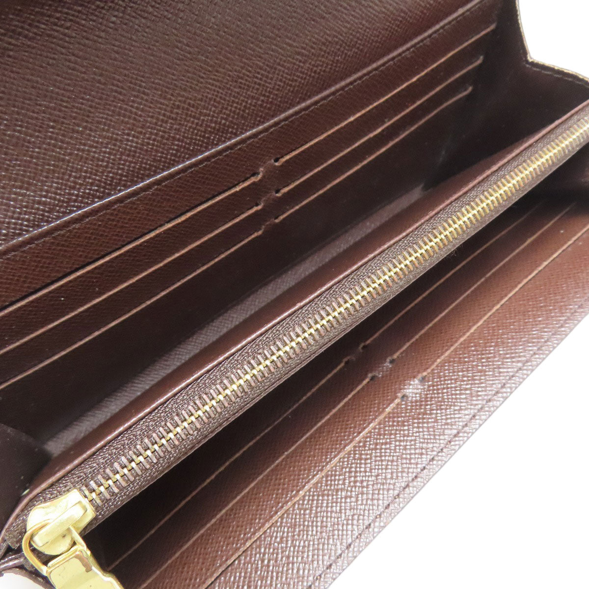 LOUIS VUITTON N63209 Portefeiulle Â· Sarah Long wallet (with coin pocket) Damier canvas Ladies [Used]