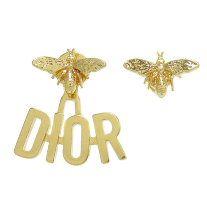 CHRISTIAN DIOR Bee motif logo earring Metal Ladies [Used]