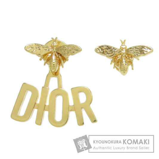 CHRISTIAN DIOR Bee motif logo earring Metal Ladies [Used]