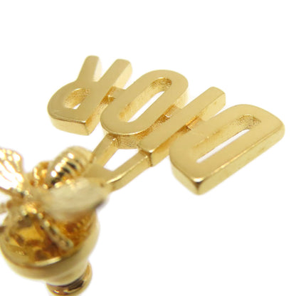 CHRISTIAN DIOR Bee motif logo earring Metal Ladies [Used]