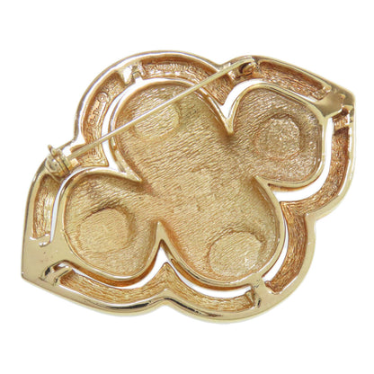 CHRISTIAN DIOR Rhinestone Brooch Metal Ladies [Used]