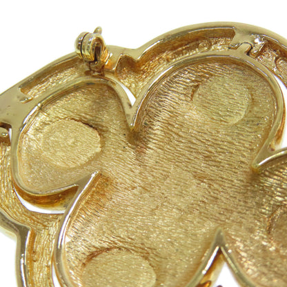 CHRISTIAN DIOR Rhinestone Brooch Metal Ladies [Used]
