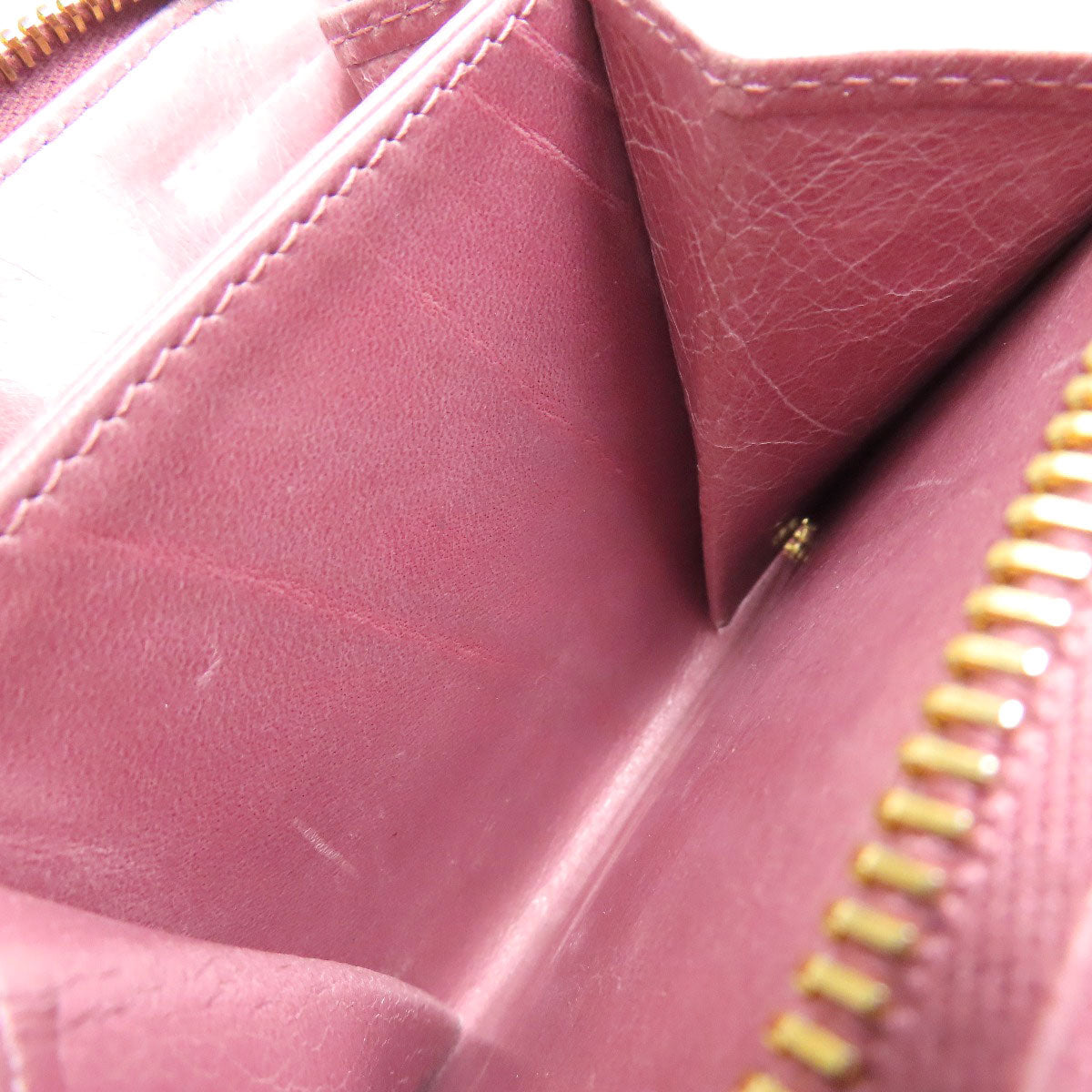 MIUMIU Materasse Bifold Wallet with Coin Pocket Leather Ladies [Used]