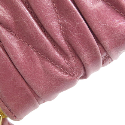 MIUMIU Materasse Bifold Wallet with Coin Pocket Leather Ladies [Used]