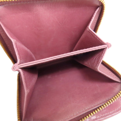 MIUMIU Materasse Bifold Wallet with Coin Pocket Leather Ladies [Used]