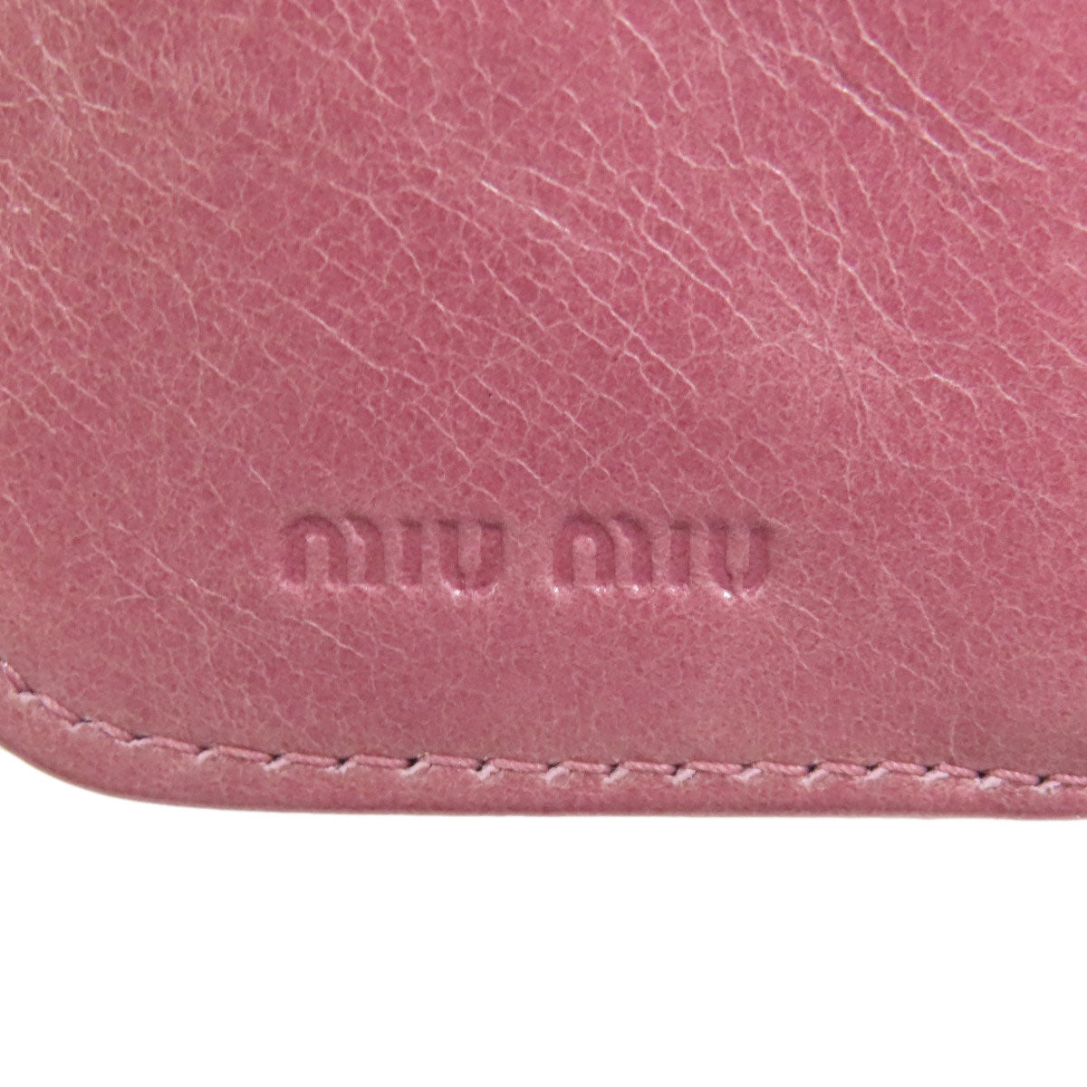 MIUMIU Materasse Bifold Wallet with Coin Pocket Leather Ladies [Used]