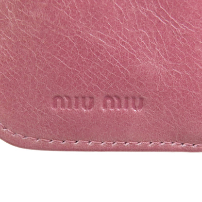 MIUMIU Materasse Bifold Wallet with Coin Pocket Leather Ladies [Used]