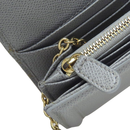 Salvatore Ferragamo Vara ribbon Long wallet (with coin pocket) Leather Ladies [Used]