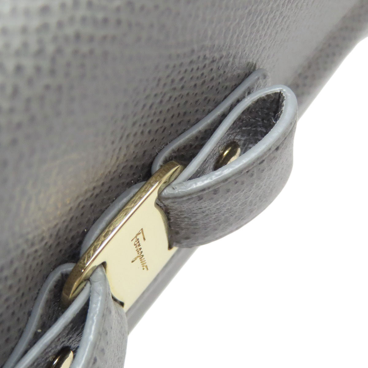 Salvatore Ferragamo Vara ribbon Long wallet (with coin pocket) Leather Ladies [Used]