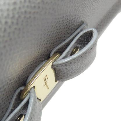 Salvatore Ferragamo Vara ribbon Long wallet (with coin pocket) Leather Ladies [Used]