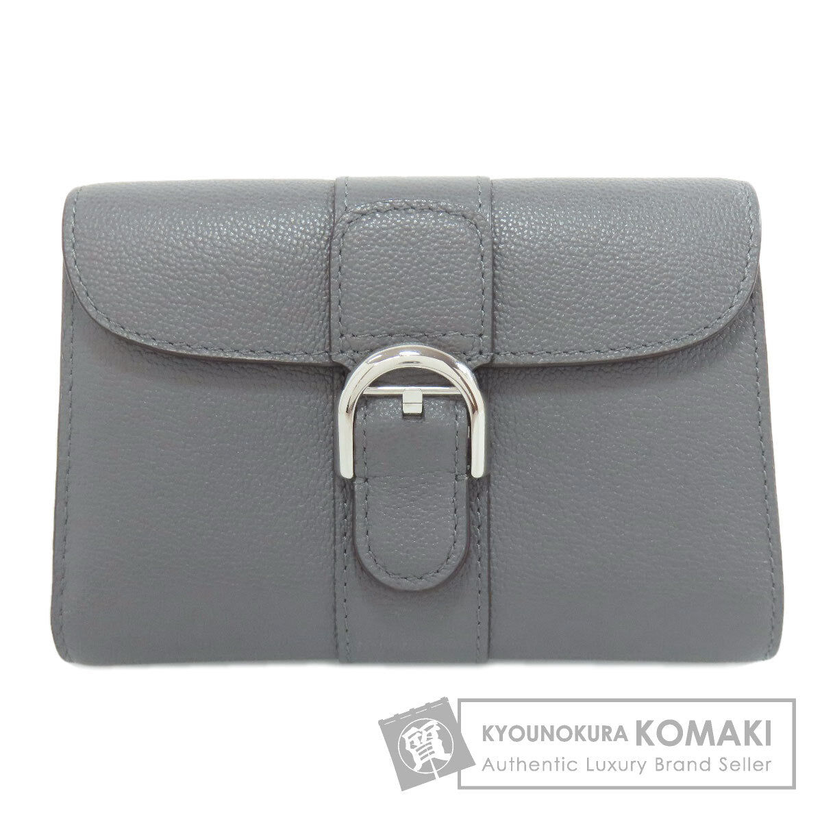 DELVAUX Brillon Compact Wallet Bifold Wallet with Coin Pocket Calf Ladies [Used]