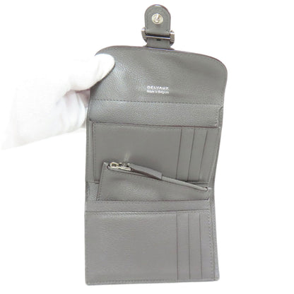 DELVAUX Brillon Compact Wallet Bifold Wallet with Coin Pocket Calf Ladies [Used]