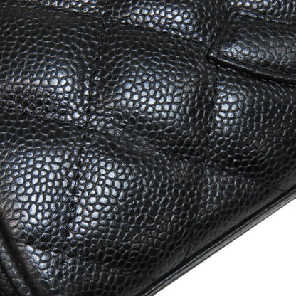 CHANEL Mini Boston Bag Matelasse Gold Hardware Boston bag Grained Calfskin Skin Ladies [Used]