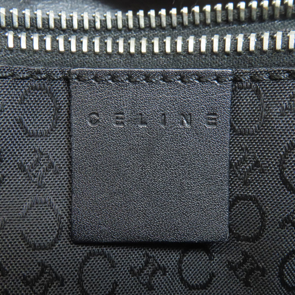 CELINE C Macadam Handbag Canvas LeatherLadies [Used]