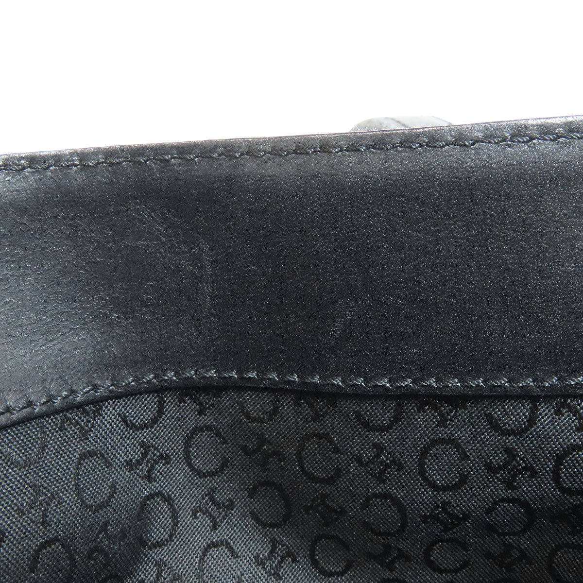 CELINE C Macadam Handbag Canvas LeatherLadies [Used]