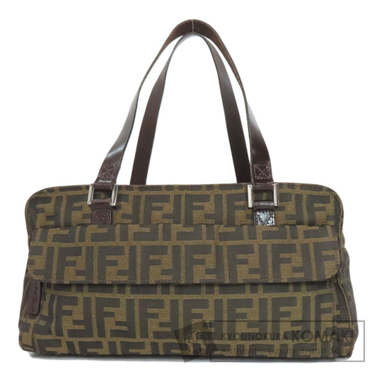 FENDI Zucca pattern Handbag Canvas LeatherLadies [Used]