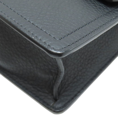 BURBERRY logo Shoulder Bag Leather Ladies [Used]