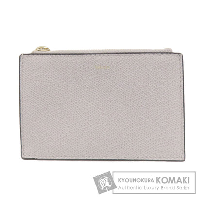 Valextra logo coin purse Leather Ladies [Used]