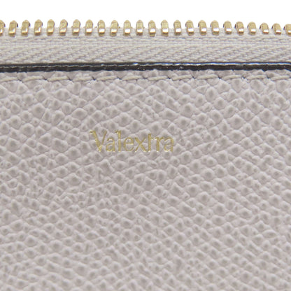 Valextra logo coin purse Leather Ladies [Used]