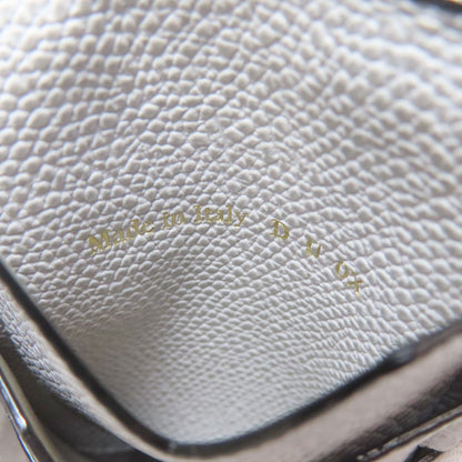 Valextra logo coin purse Leather Ladies [Used]