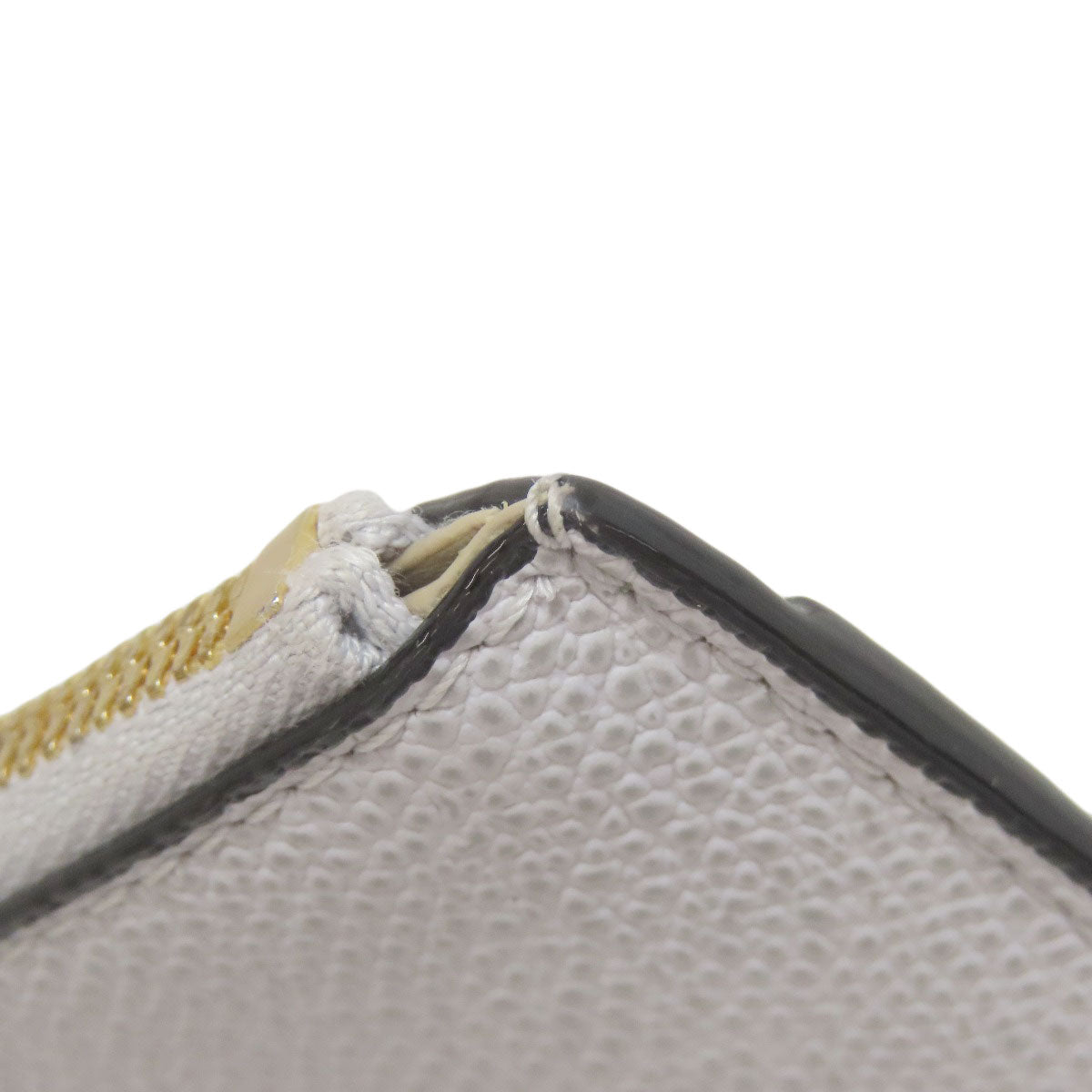 Valextra logo coin purse Leather Ladies [Used]