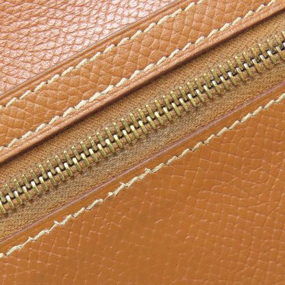 HERMES Bearn Compact Gold GoldHardware Bifold Wallet with Coin Pocket Epsom Ladies [Used]