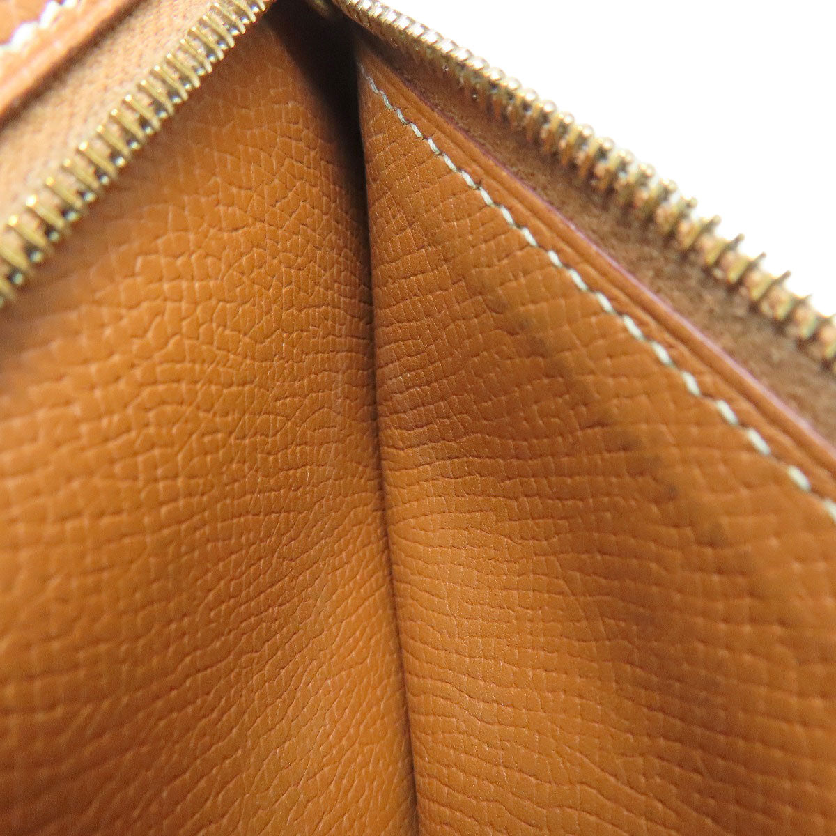 HERMES Bearn Compact Gold GoldHardware Bifold Wallet with Coin Pocket Epsom Ladies [Used]