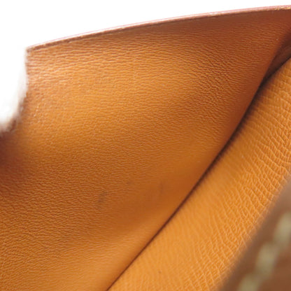 HERMES Bearn Compact Gold GoldHardware Bifold Wallet with Coin Pocket Epsom Ladies [Used]