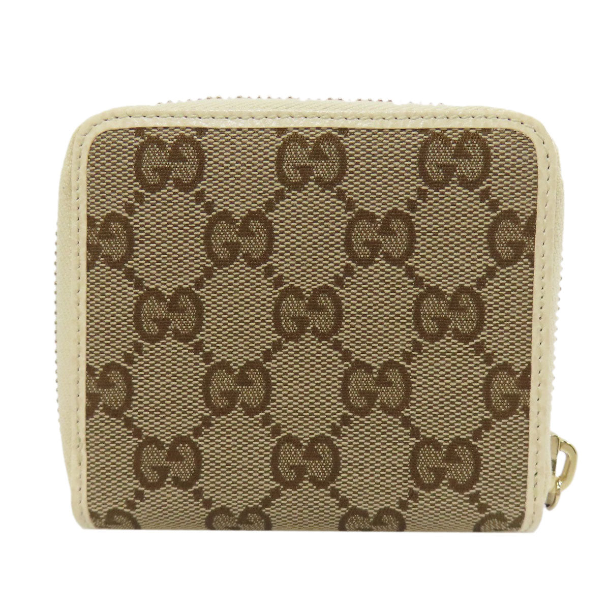 GUCCI 346056 Outlet GG Bifold Wallet with Coin Pocket Canvas CalfLadies [Used]