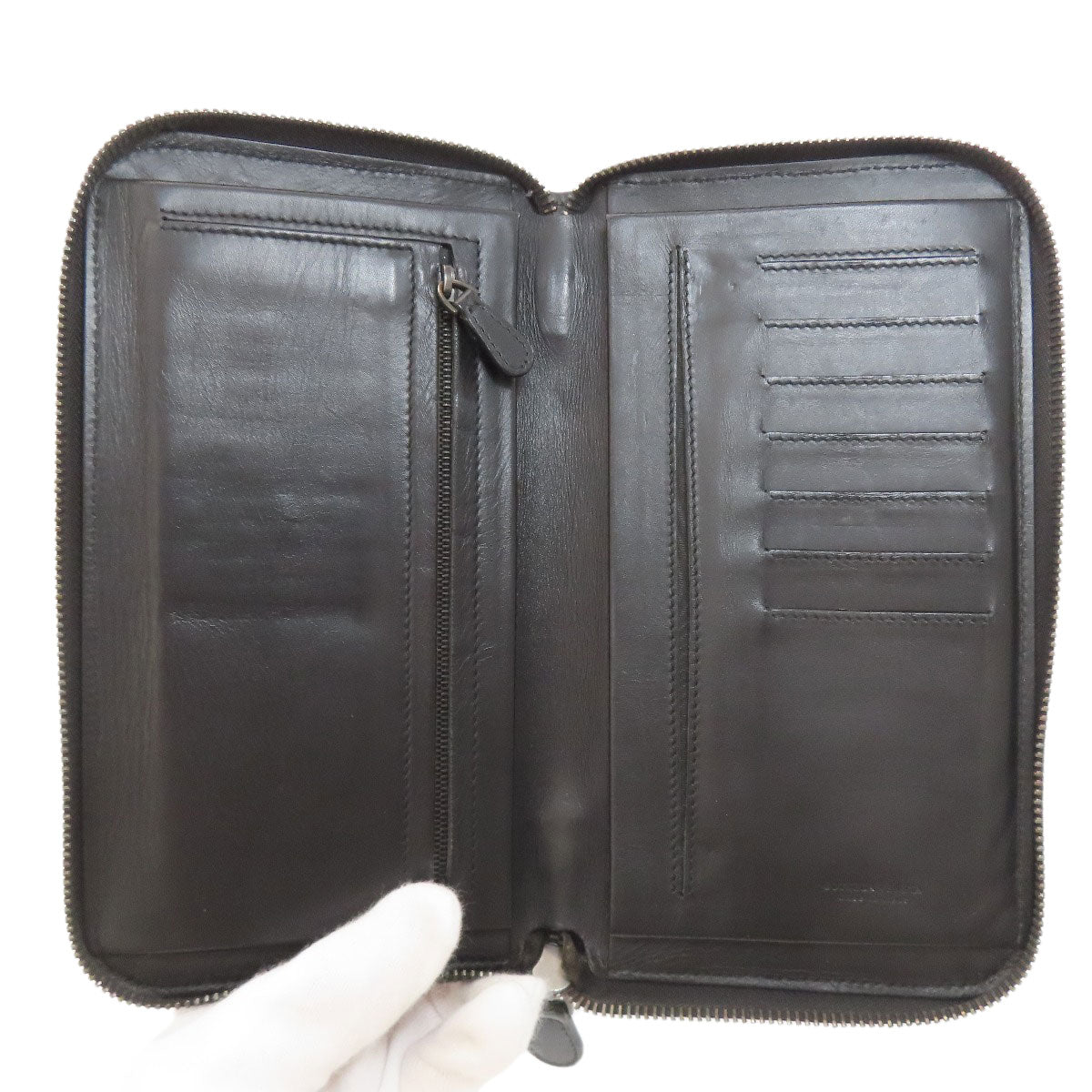 BOTTEGA VENETA Intrecciato Long wallet (with coin pocket) Calf Ladies [Used]